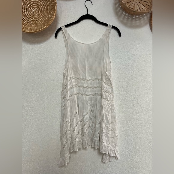 Intimately Free People Voile & Lace Trapeze Slip -Size S - Picture 2 of 5